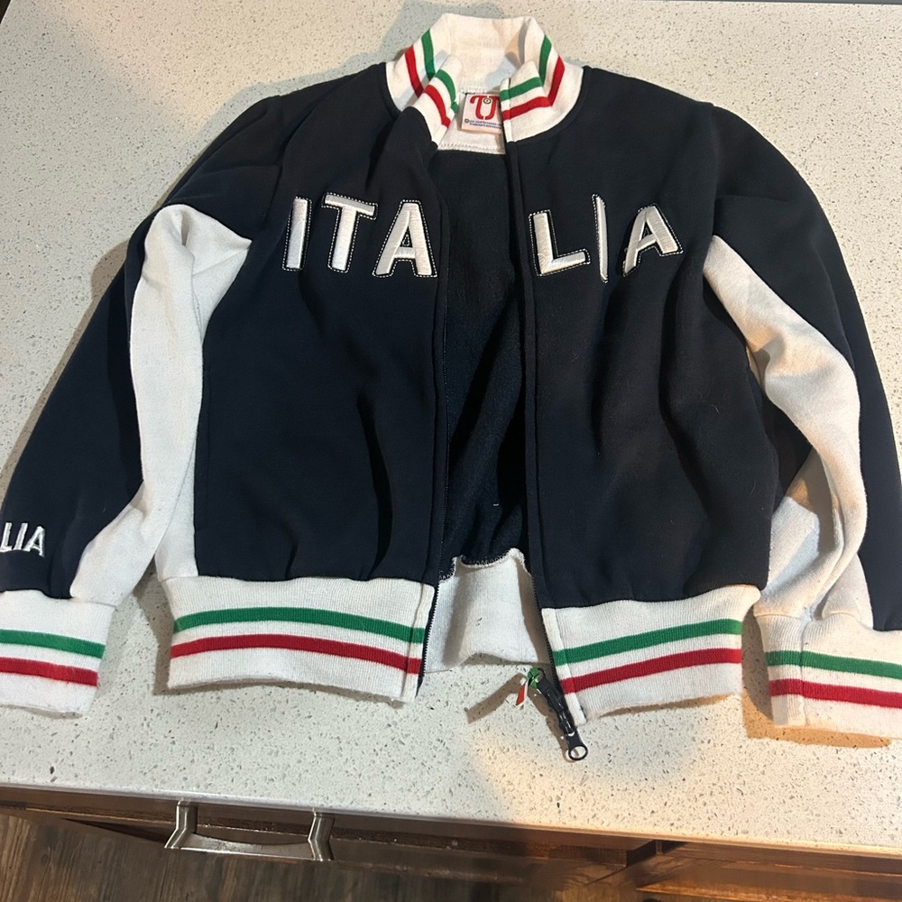Kids Italia Jacket - Black and White